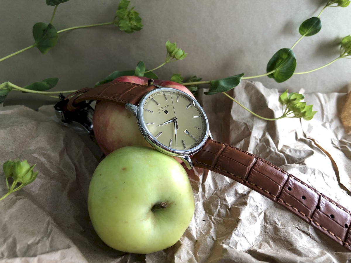 Мужские часы L`Duchen Vintage D 821.15.34, механизм кварцевый, циферблат бежевый, браслет кожа — Изображение 7